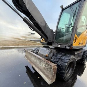 foto 14t mobilbagger haammer gabel 4schaufel Mecalac 714