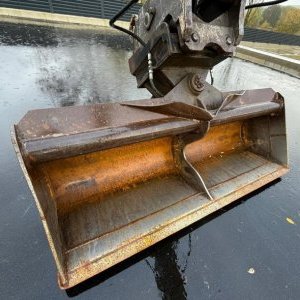 foto 14t mobilbagger haammer gabel 4schaufel Mecalac 714