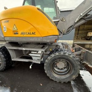 foto 14t mobilbagger haammer gabel 4schaufel Mecalac 714