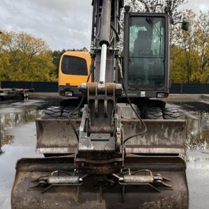 foto 14t mobilbagger haammer gabel 4schaufel Mecalac 714