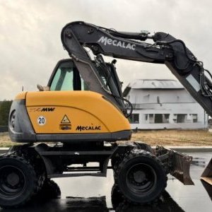 foto 14t mobilbagger haammer gabel 4schaufel Mecalac 714